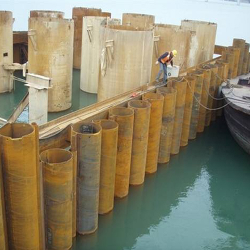 五指山钢护筒现场安装